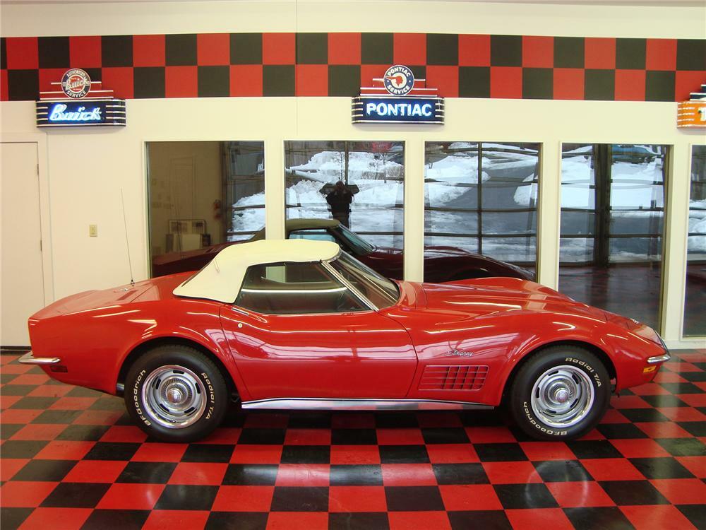 1971 CHEVROLET CORVETTE CONVERTIBLE - Side Profile - 75333