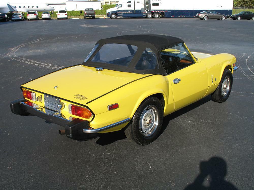 1975 TRIUMPH SPITFIRE CONVERTIBLE - Rear 3/4 - 75599