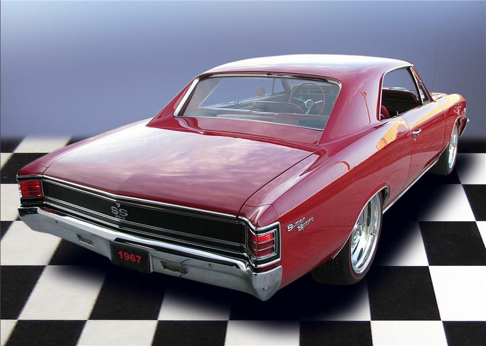 1967 CHEVROLET CHEVELLE SS 2 DOOR PRO-TOURING COUPE - Rear 3/4 - 79209