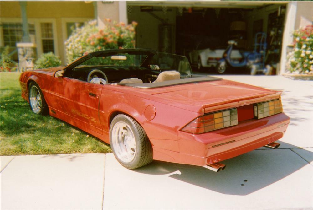 1988 CHEVROLET CAMARO IROC Z/28 CUSTOM CONVERTIBLE - Rear 3/4 - 79527