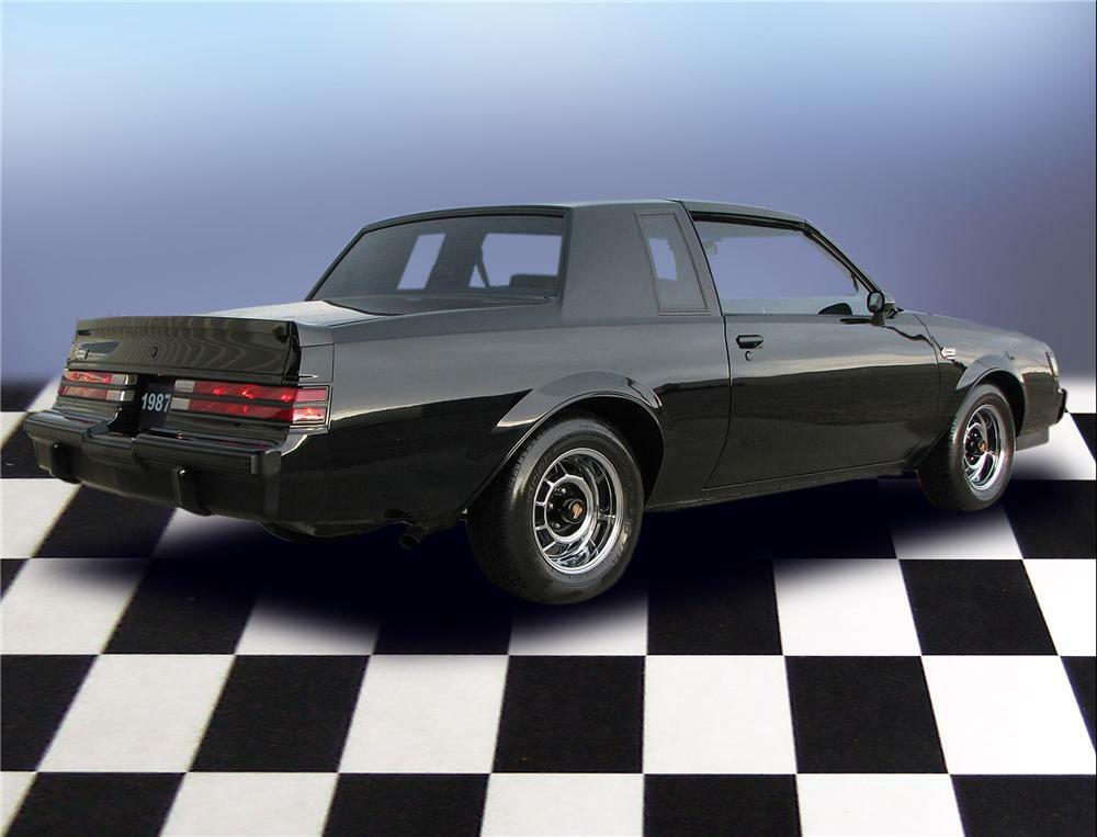 1987 BUICK REGAL GRAND NATIONAL T-TOP COUPE - Rear 3/4 - 79651.