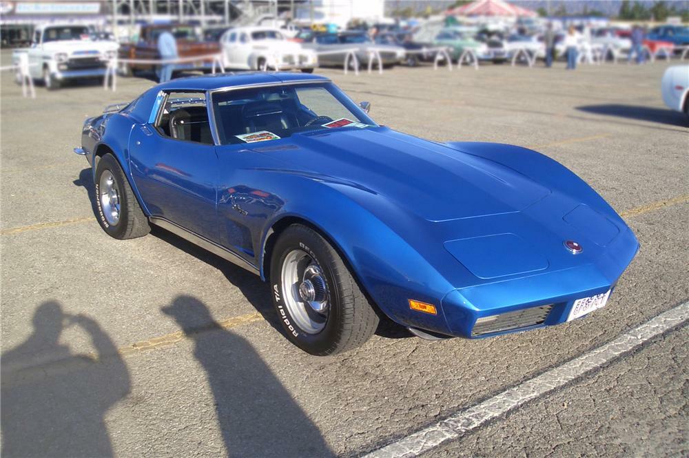 1973 Chevrolet Corvette Stingray T Top Corvette 427 convertible * soft top down, black interior, optional n14 side exhaust, optional po2 wheel covres and white line tires. 1973 chevrolet corvette stingray t top