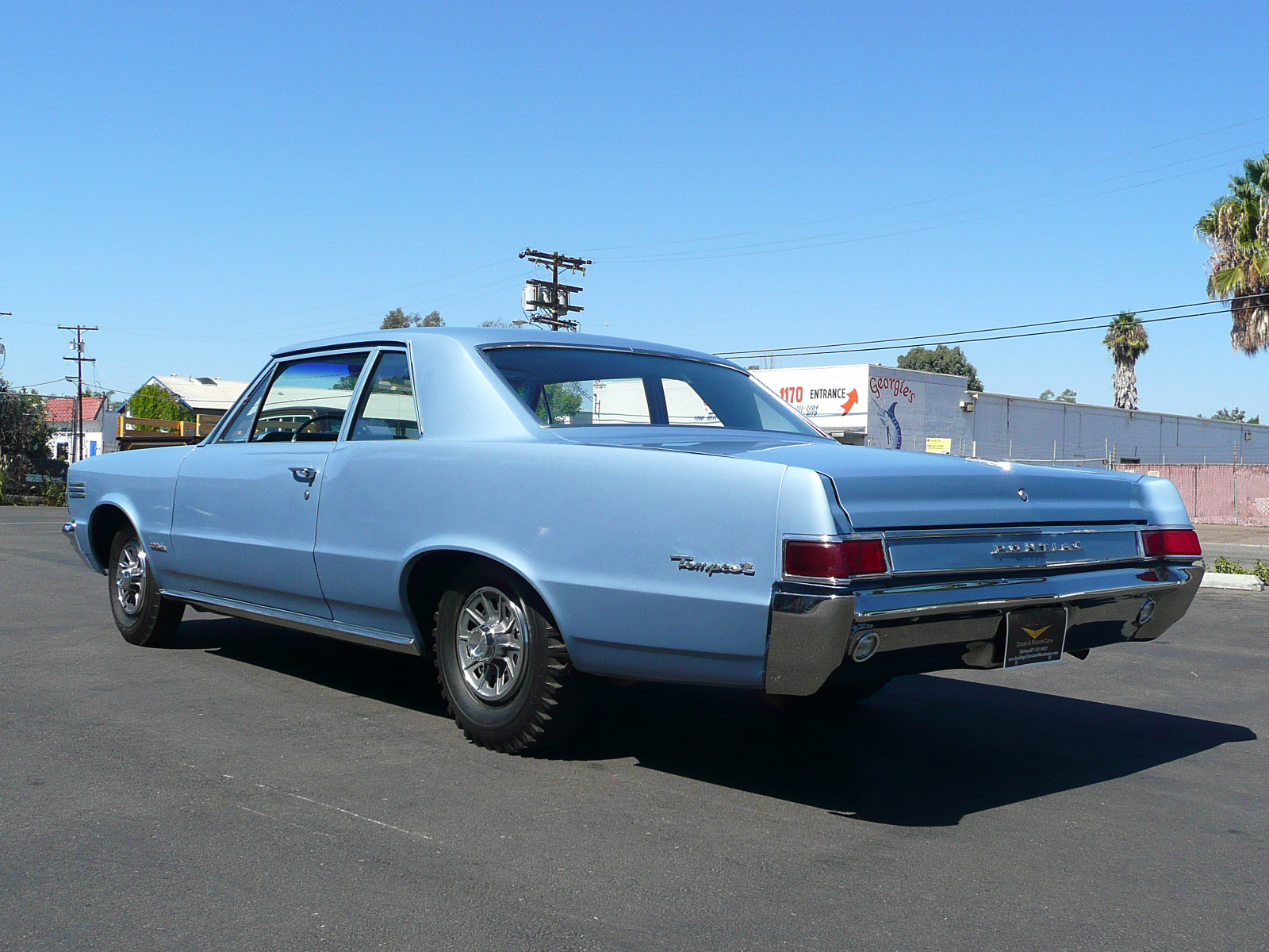 1965 PONTIAC TEMPEST 2 DOOR HARDTOP - Rear 3/4 - 80996