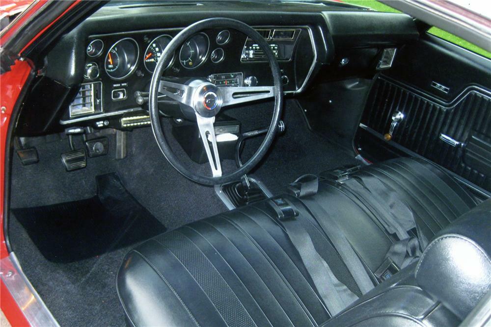 1970 CHEVROLET CHEVELLE SS 396 2 DOOR HARDTOP - Interior - 81029