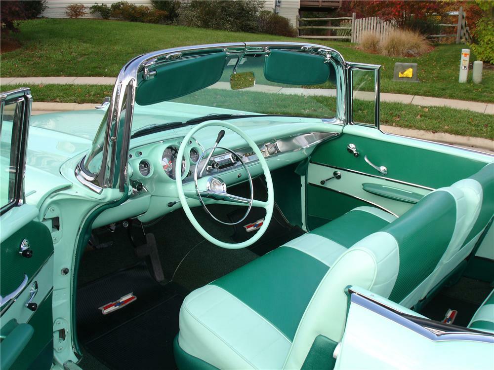 1957 CHEVROLET BEL AIR CONVERTIBLE - Interior - 81042