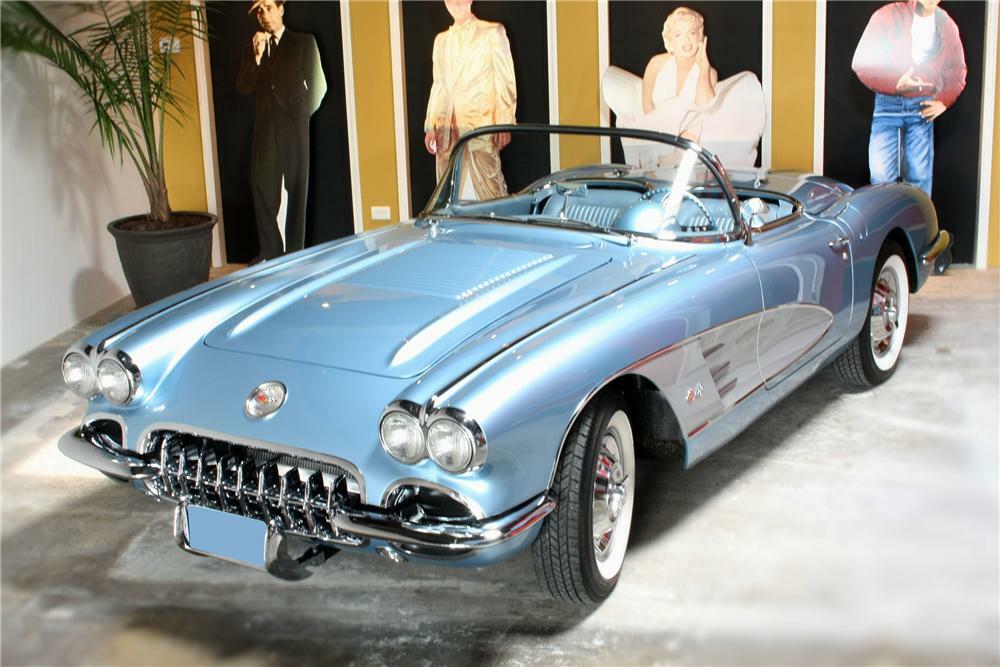 1958 CHEVROLET CORVETTE CONVERTIBLE - Front 3/4 - 81053