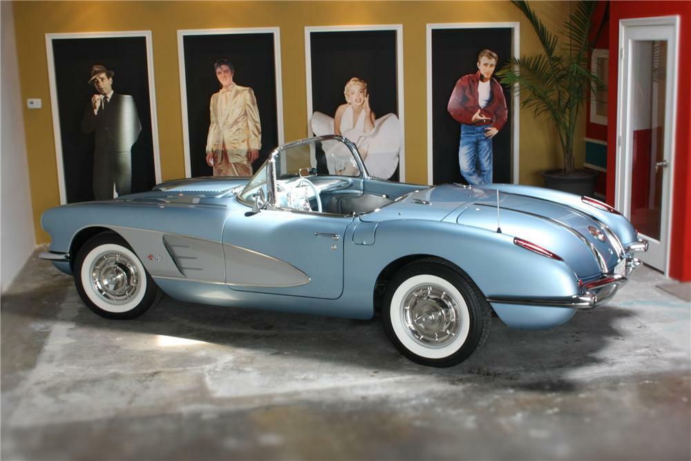 1958 CHEVROLET CORVETTE CONVERTIBLE - Side Profile - 81053