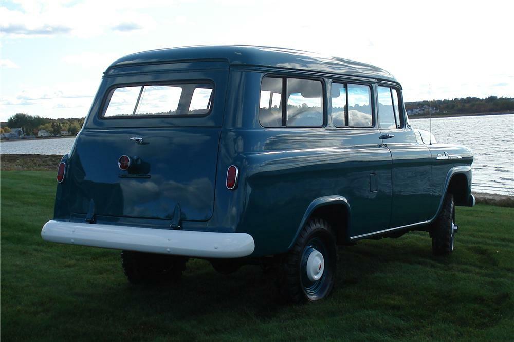 1958 CHEVROLET SUBURBAN CARRYALL 4WD - Rear 3/4 - 81144