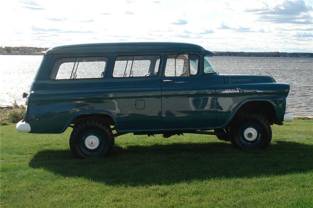 1958 CHEVROLET SUBURBAN CARRYALL 4WD - Side Profile - 81144