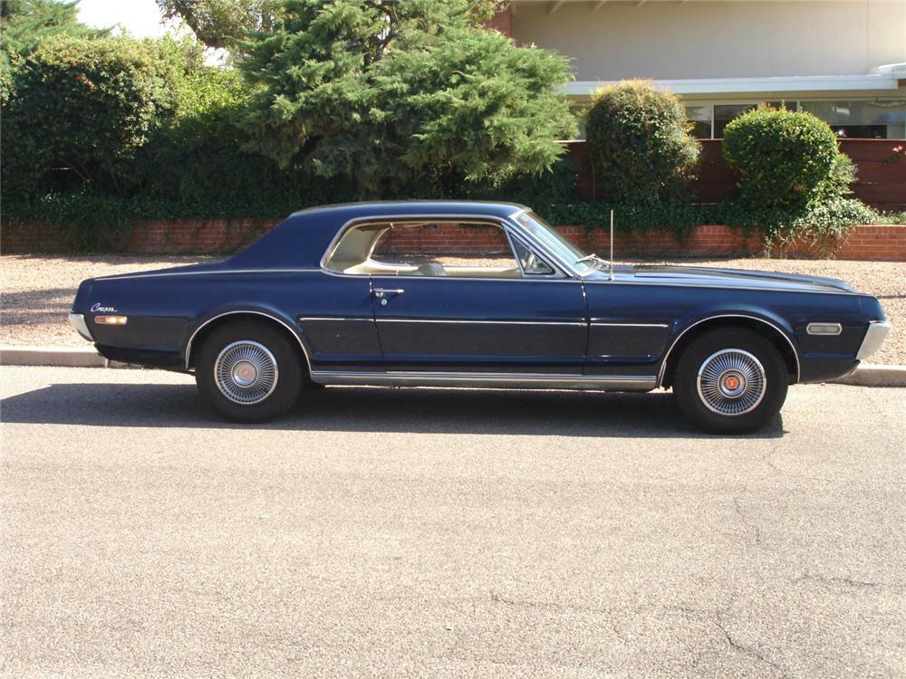 1968 MERCURY COUGAR 2 DOOR HARDTOP - Side Profile - 81272