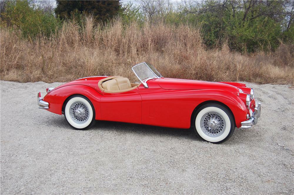 1956 JAGUAR XK 140 MC ROADSTER - Side Profile - 81331