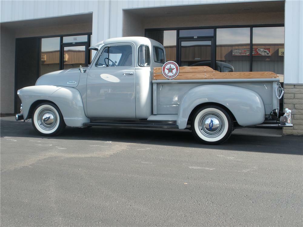 1954 CHEVROLET 3100 5 WINDOW PICKUP - Side Profile - 81358