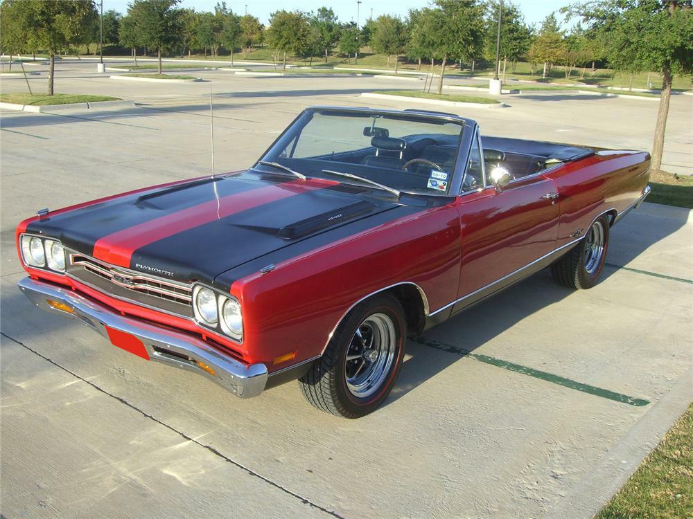 1969 Plymouth Gtx Convertible 1969 Plymouth Gtx Convertible Front 3 4 81547