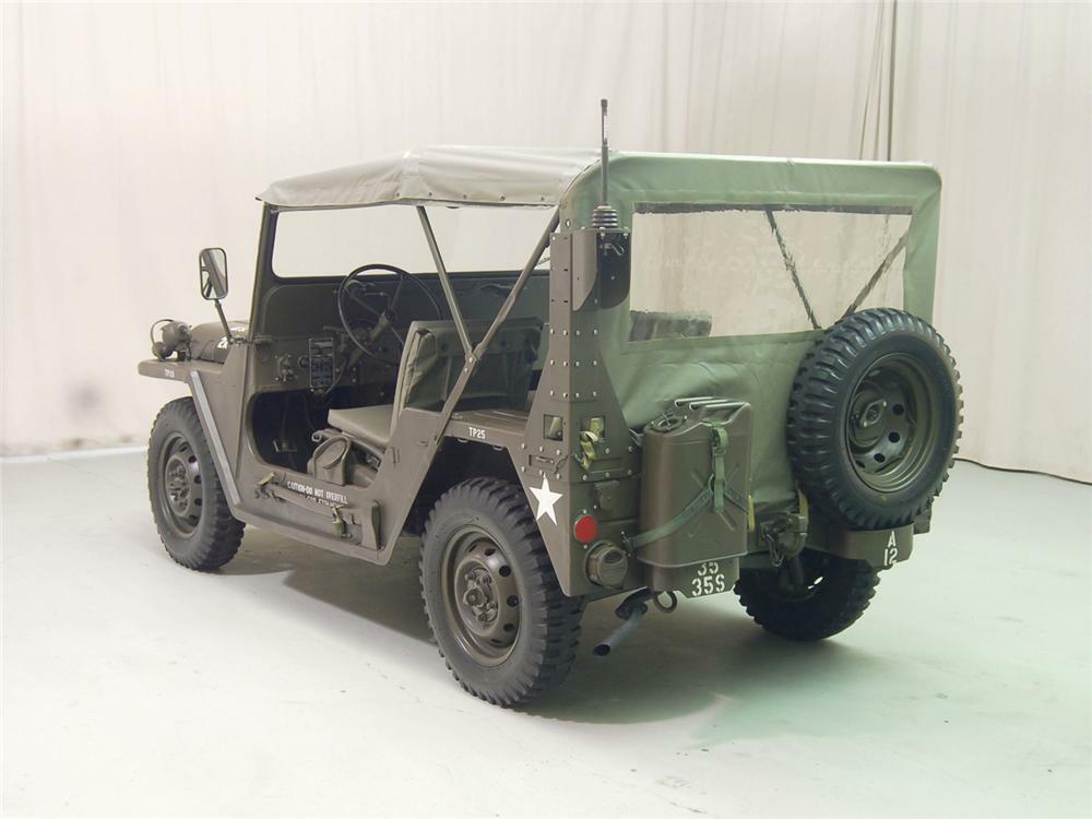 1966 FORD M151 MILITARY JEEP - Rear 3/4 - 81620