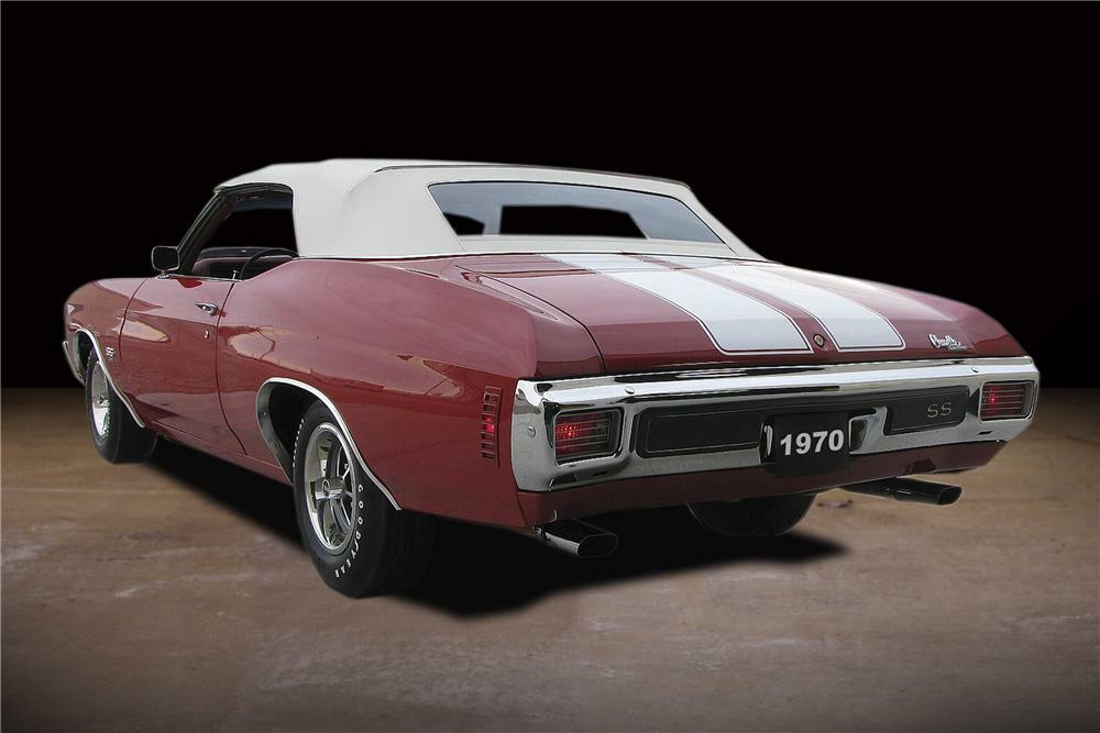 1970 CHEVROLET CHEVELLE CONVERTIBLE - Rear 3/4 - 81745