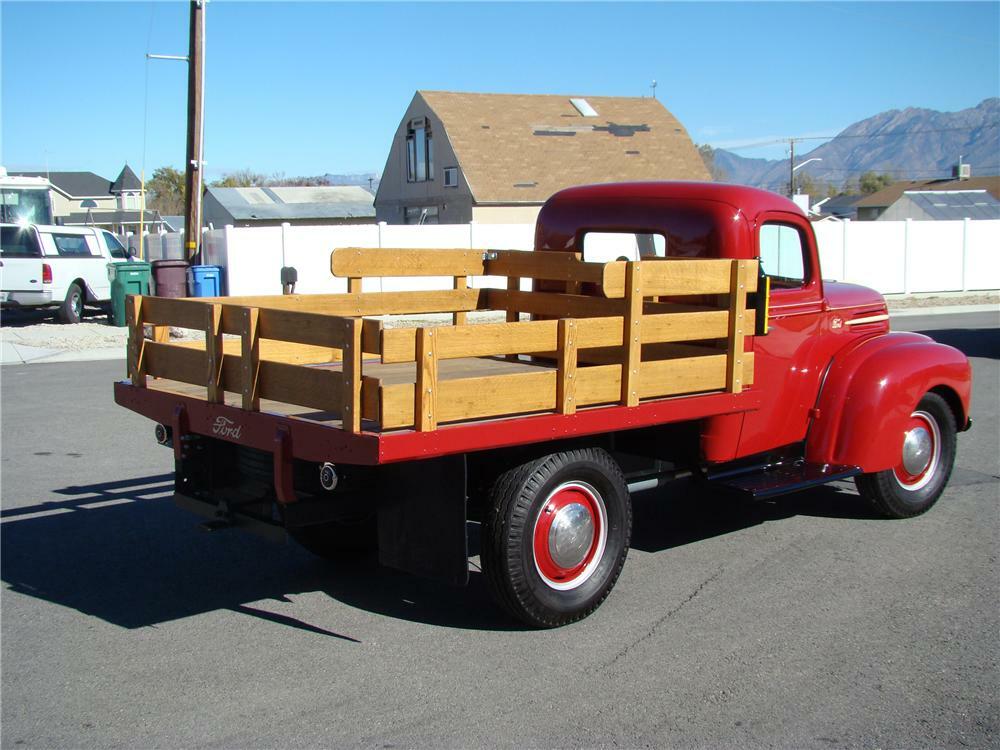 1947 FORD 1 TON FLATBED TRUCK Rear 3 4 81872