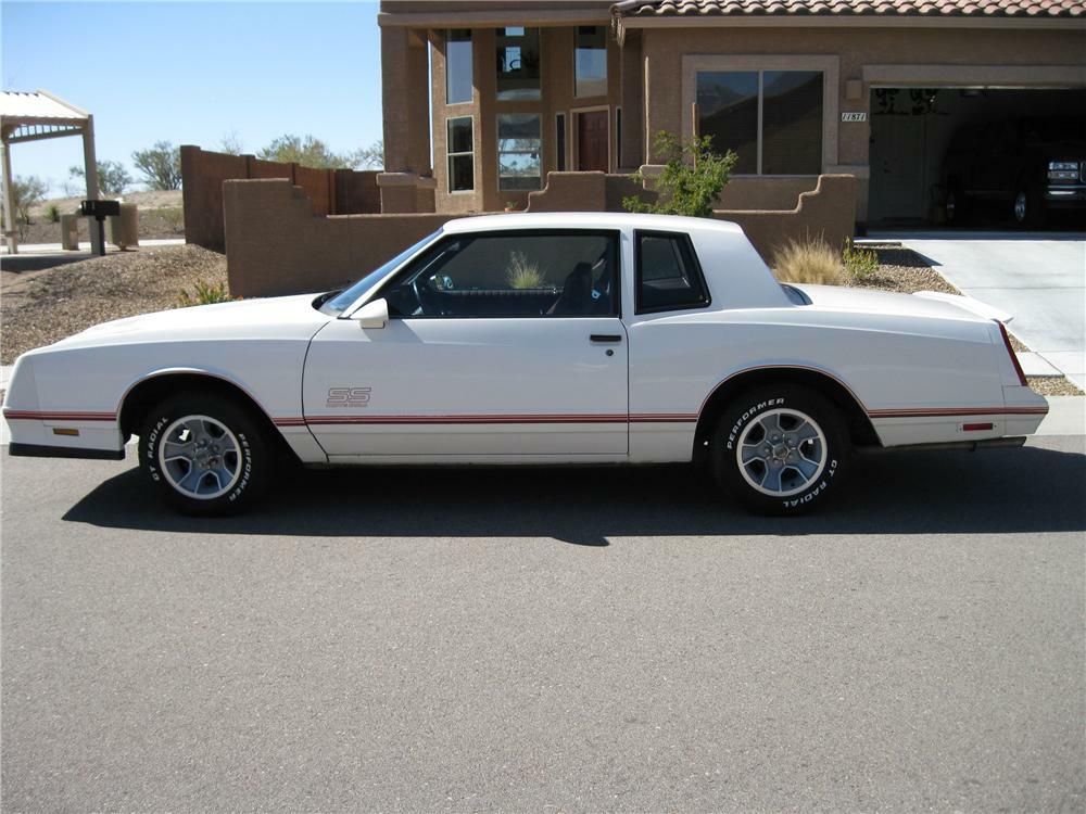 1987 CHEVROLET MONTE CARLO SS 2 DOOR HARDTOP - Side Profile - 81987