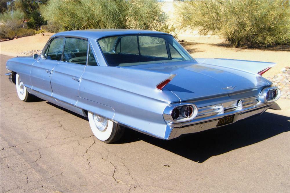 1961 CADILLAC DE VILLE 4 DOOR HARDTOP - Rear 3/4 - 82095