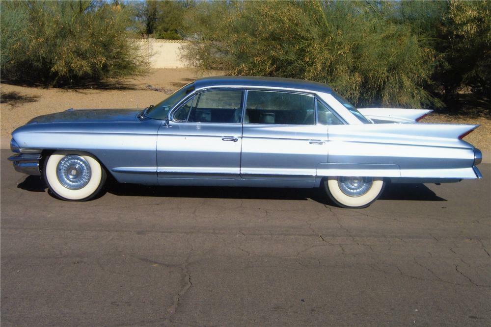 1961 CADILLAC DE VILLE 4 DOOR HARDTOP - Side Profile - 82095