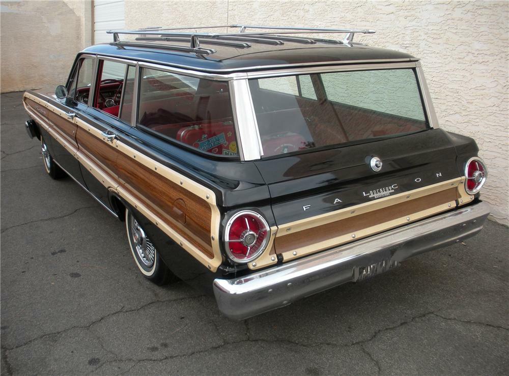 1964 FORD FALCON SQUIRE WAGON - Rear 3/4 - 82226