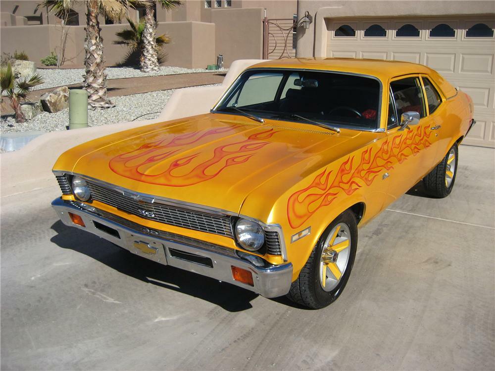 1971 CHEVROLET NOVA CUSTOM 2 DOOR COUPE - Front 3/4 - 82733
