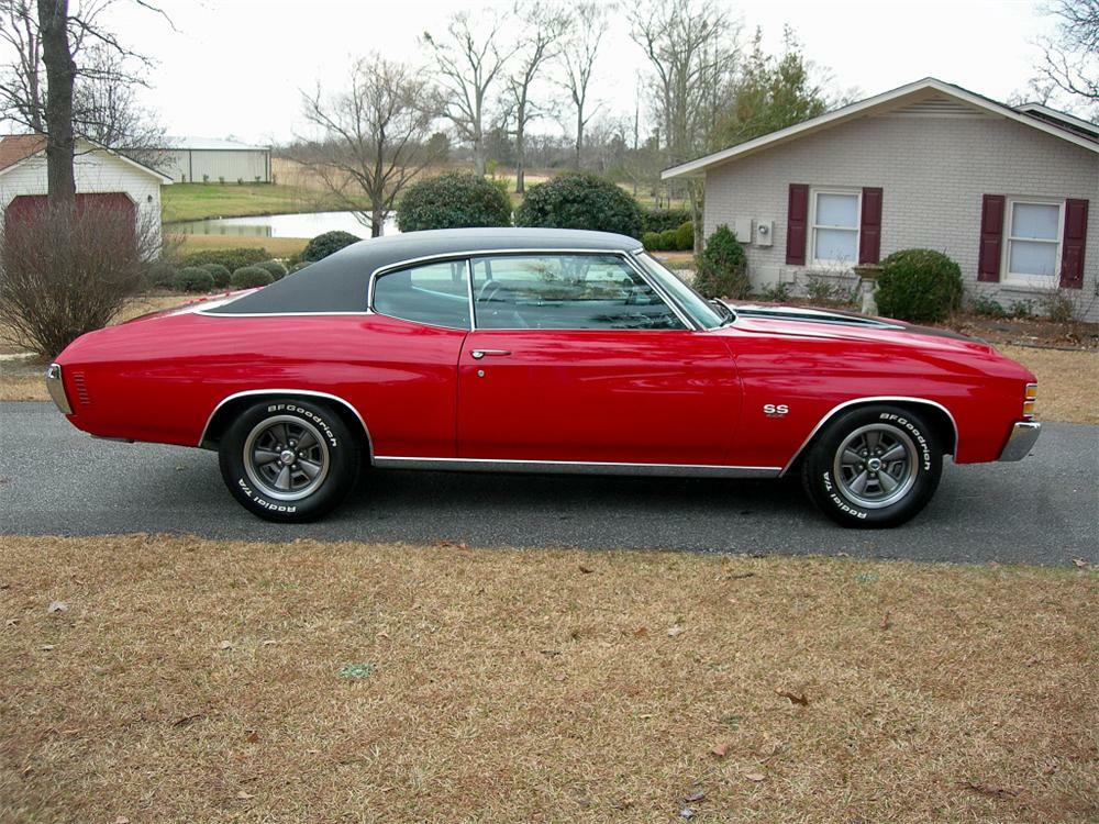 1972 CHEVROLET CHEVELLE SS 454 2 DOOR COUPE RE-CREATION - Side Profile - 88846