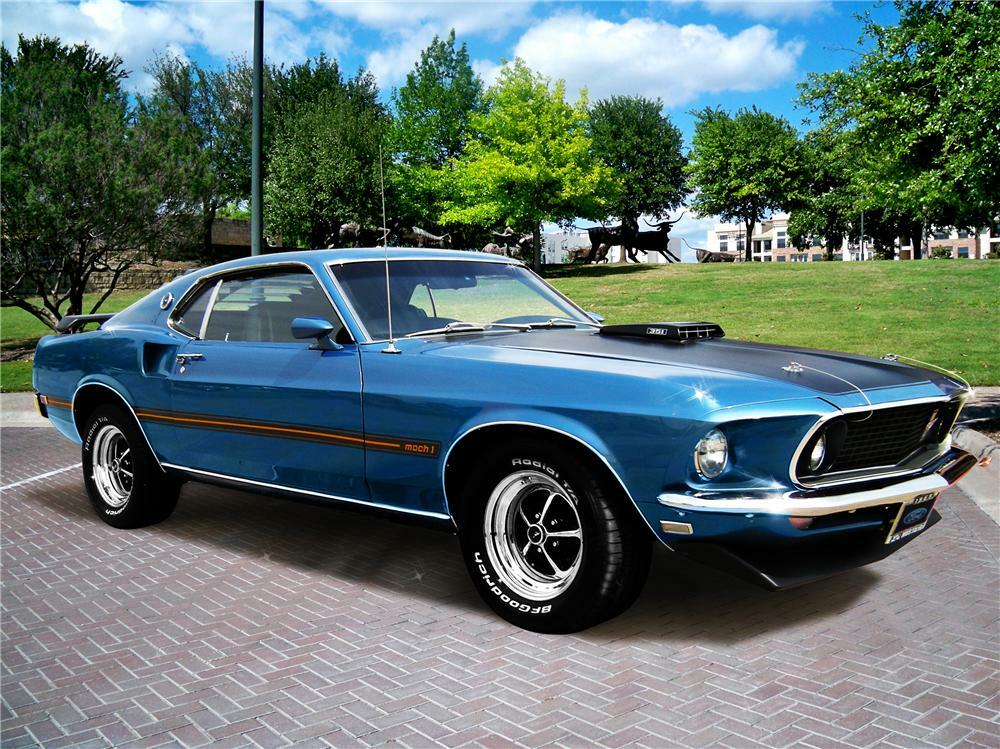 1969 FORD MUSTANG MACH 1 FASTBACK - Front 3/4 - 90901