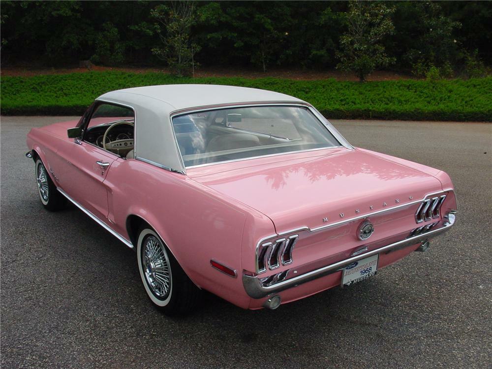 1968 FORD MUSTANG COUPE - Rear 3/4 - 93373