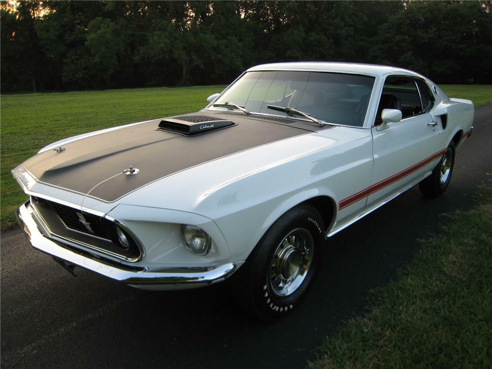 1969 mustang mach 1 white