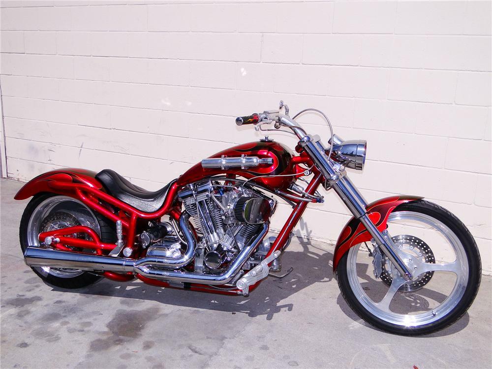 1999 BOURGET LOWBLOW SOFTAIL CUSTOM MOTORCYCLE Side Profile 93644