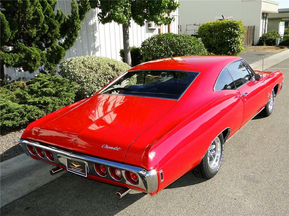 1968 CHEVROLET IMPALA 2 DOOR COUPE - Rear 3/4 - 93651