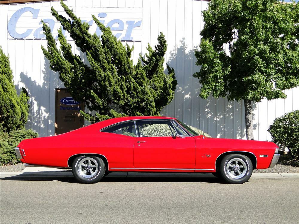 1968 CHEVROLET IMPALA 2 DOOR COUPE - Side Profile - 93651