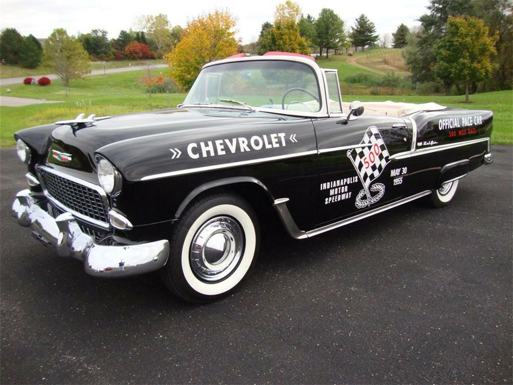 1955 CHEVROLET BEL AIR CONVERTIBLE PACE CAR TRIBUTE - Front 3/4 - 96398