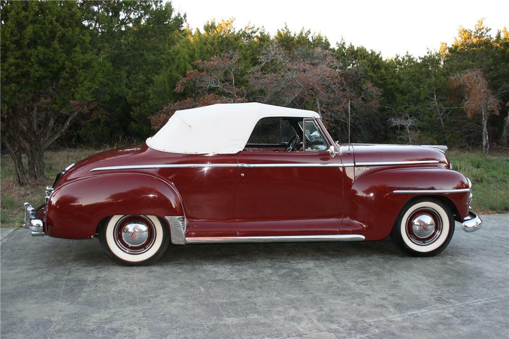 1948 PLYMOUTH SUPER DELUXE CONVERTIBLE - Side Profile - 96578