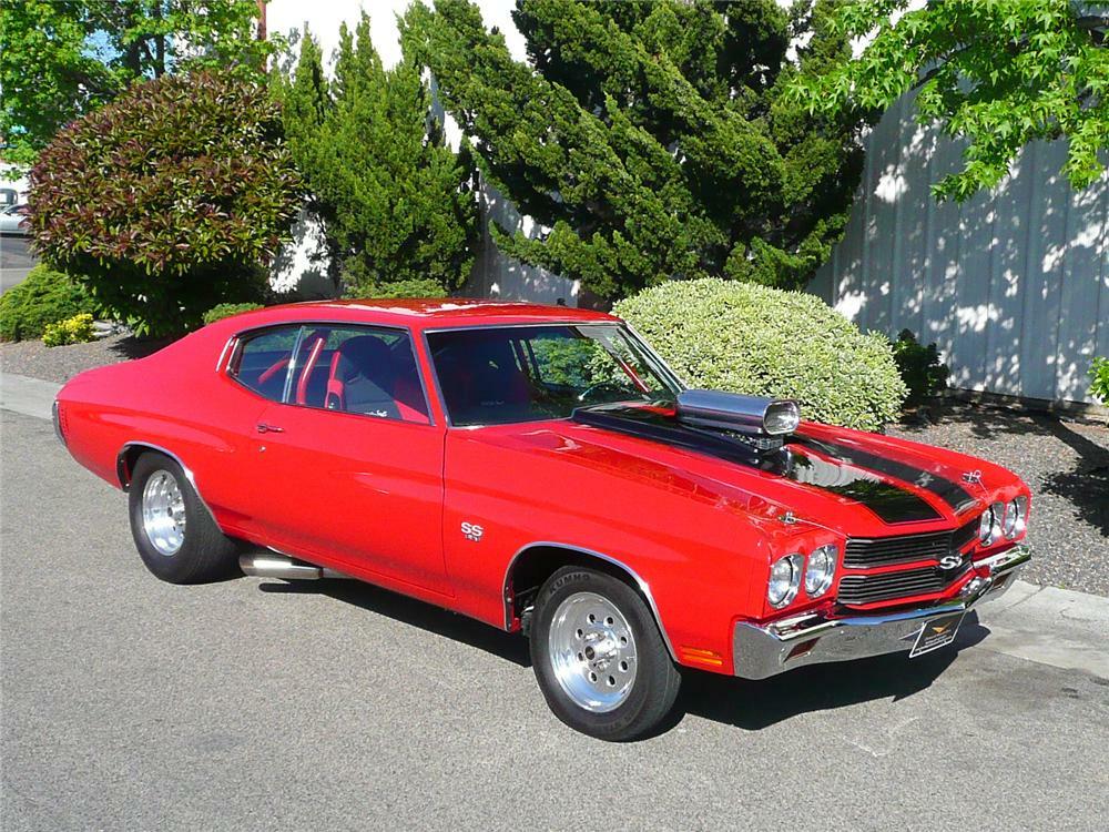 1970 CHEVROLET CHEVELLE SS 396 CUSTOM COUPE - Front 3/4 - 96636.