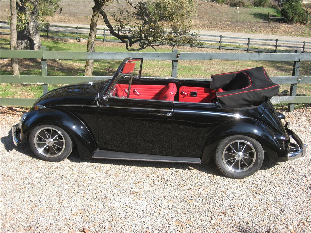 1961 VOLKSWAGEN BEETLE CUSTOM CONVERTIBLE - Side Profile - 97033