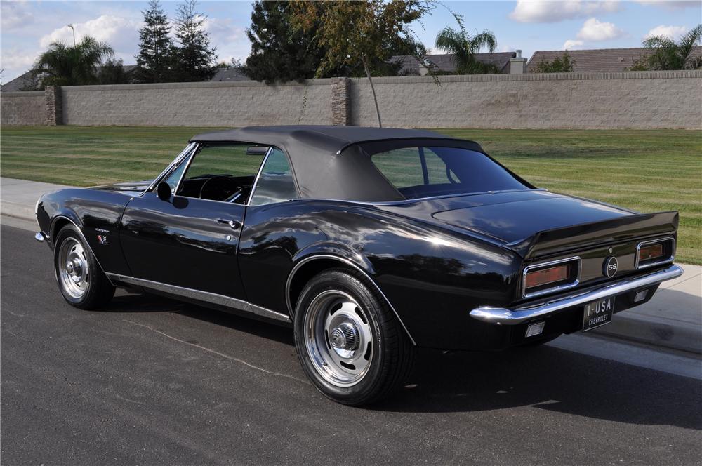 1967 CHEVROLET CAMARO CUSTOM CONVERTIBLE - Rear 3/4 - 97063