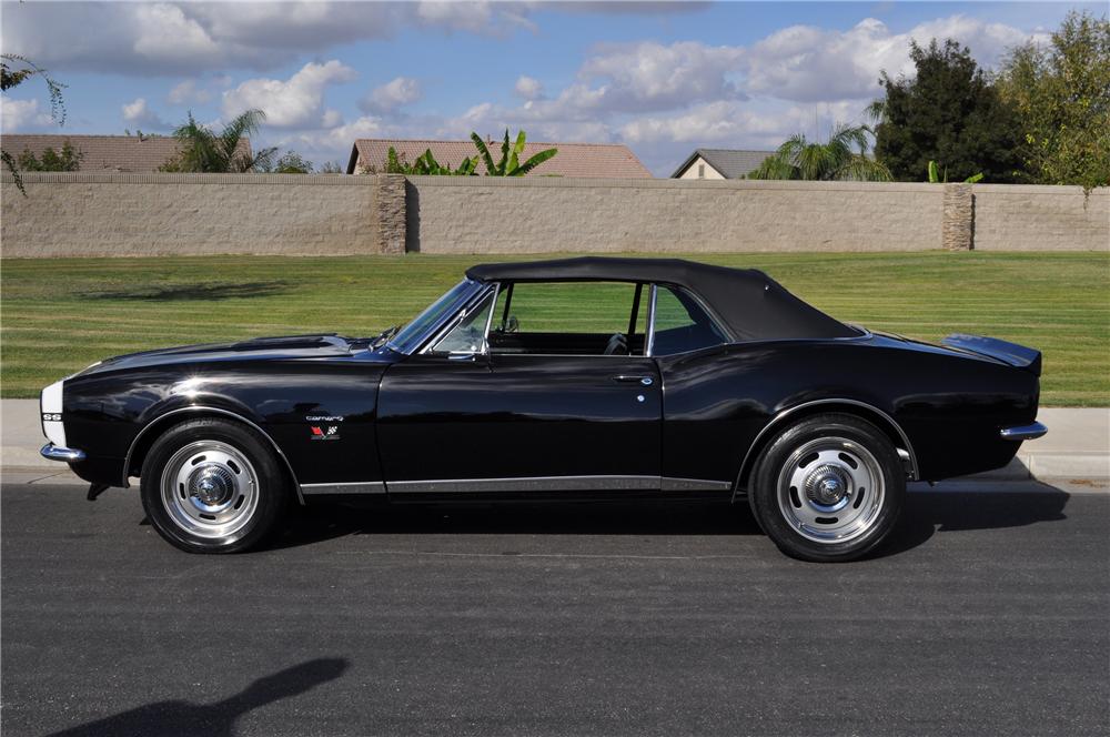 1967 CHEVROLET CAMARO CUSTOM CONVERTIBLE - Side Profile - 97063