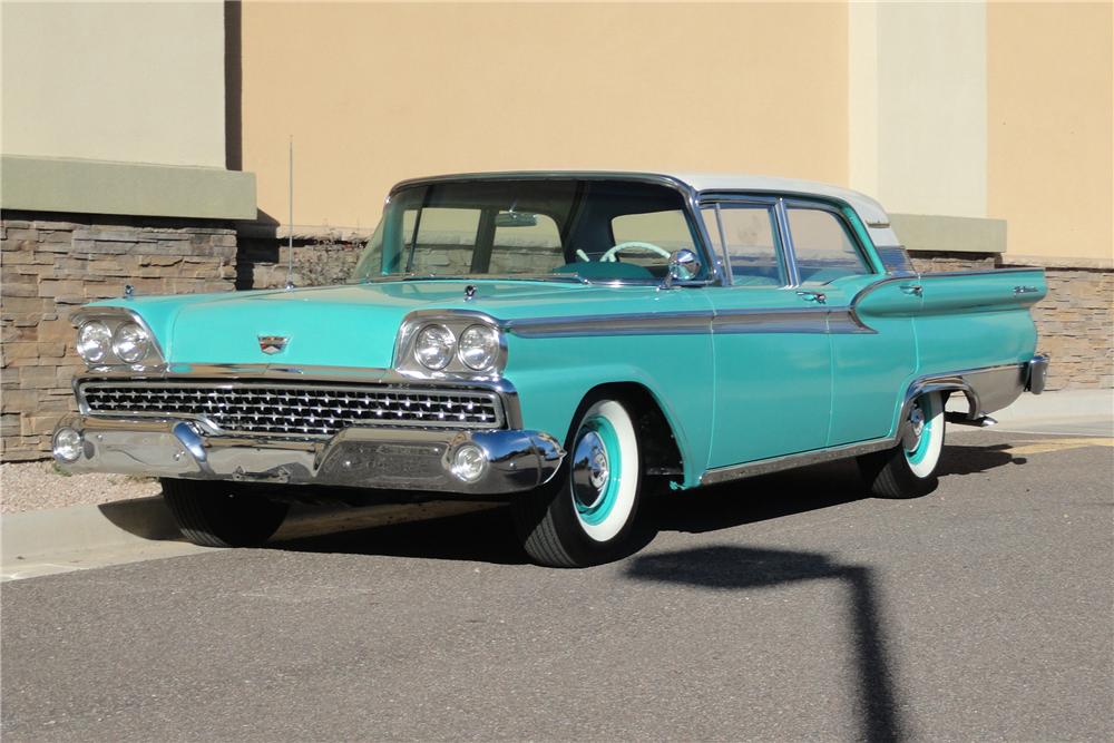 1959 FORD GALAXIE 500 4 DOOR HARDTOP - Front 3/4 - 97243