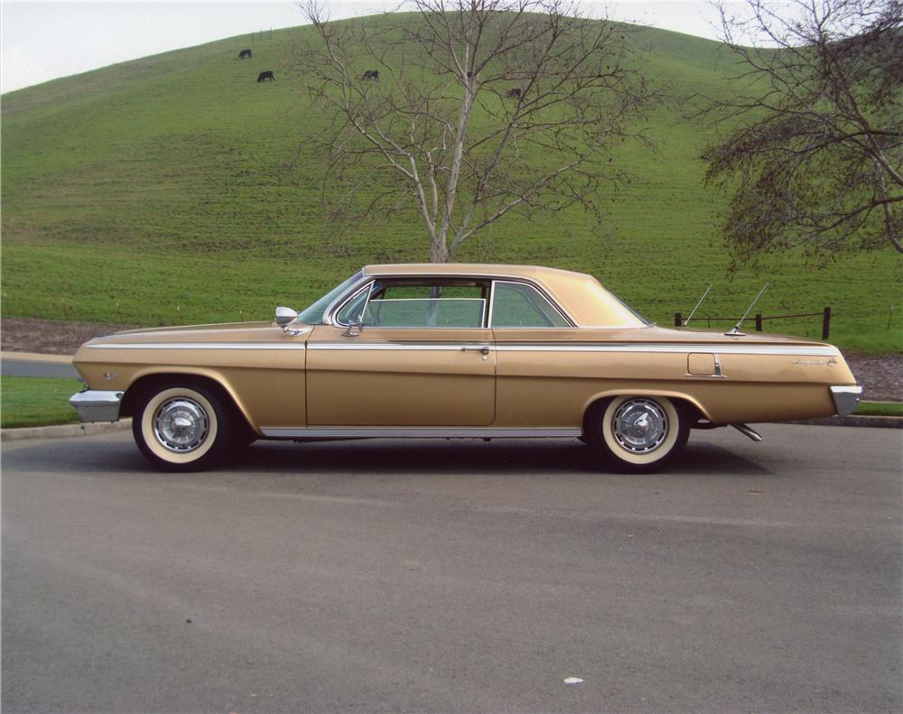 1962 CHEVROLET IMPALA SPORT COUPE - Side Profile - 98009
