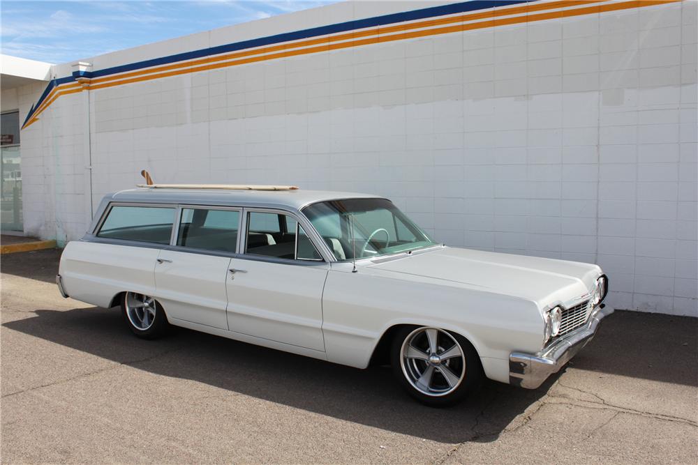 1964 CHEVROLET BISCAYNE CUSTOM WAGON - Side Profile - 98077
