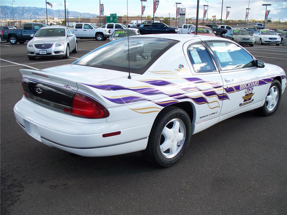 1995 CHEVROLET MONTE CARLO BRICKYARD 400 PACE CAR - Rear 3/4 - 98090