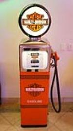 Neat Southwest Gas Pump restored in Harley-Davidson regalia. - Front 3/4 - 179786