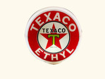 1933 TEXACO ETHYL GAS PUMP GLOBE - Front 3/4 - 264620