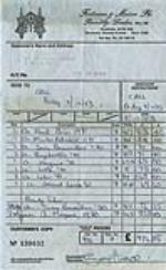 George Harrison Signed Wine Receipt. - Front 3/4 - 47143