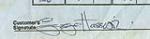 George Harrison Signed Wine Receipt. - Rear 3/4 - 47143