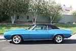 1969 CHEVROLET CAMARO CUSTOM CONVERTIBLE - Side Profile - 102037