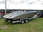2008 FEARLESS 28 CUSTOM BOAT "PORSCHE DESIGN" - Rear 3/4 - 104973