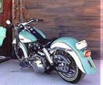1975 HARLEY-DAVIDSON FLH MOTORCYCLE - Rear 3/4 - 108303