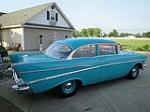 1957 CHEVROLET BEL AIR 2 DOOR SEDAN - Rear 3/4 - 112669